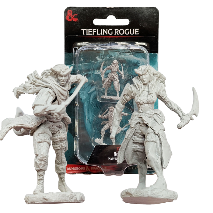 Tiefling FeMale Rogue - D&D Nolzur's Marvelous 1.5 inch Mini-Figure 2-Pack WizKids by Wizkids