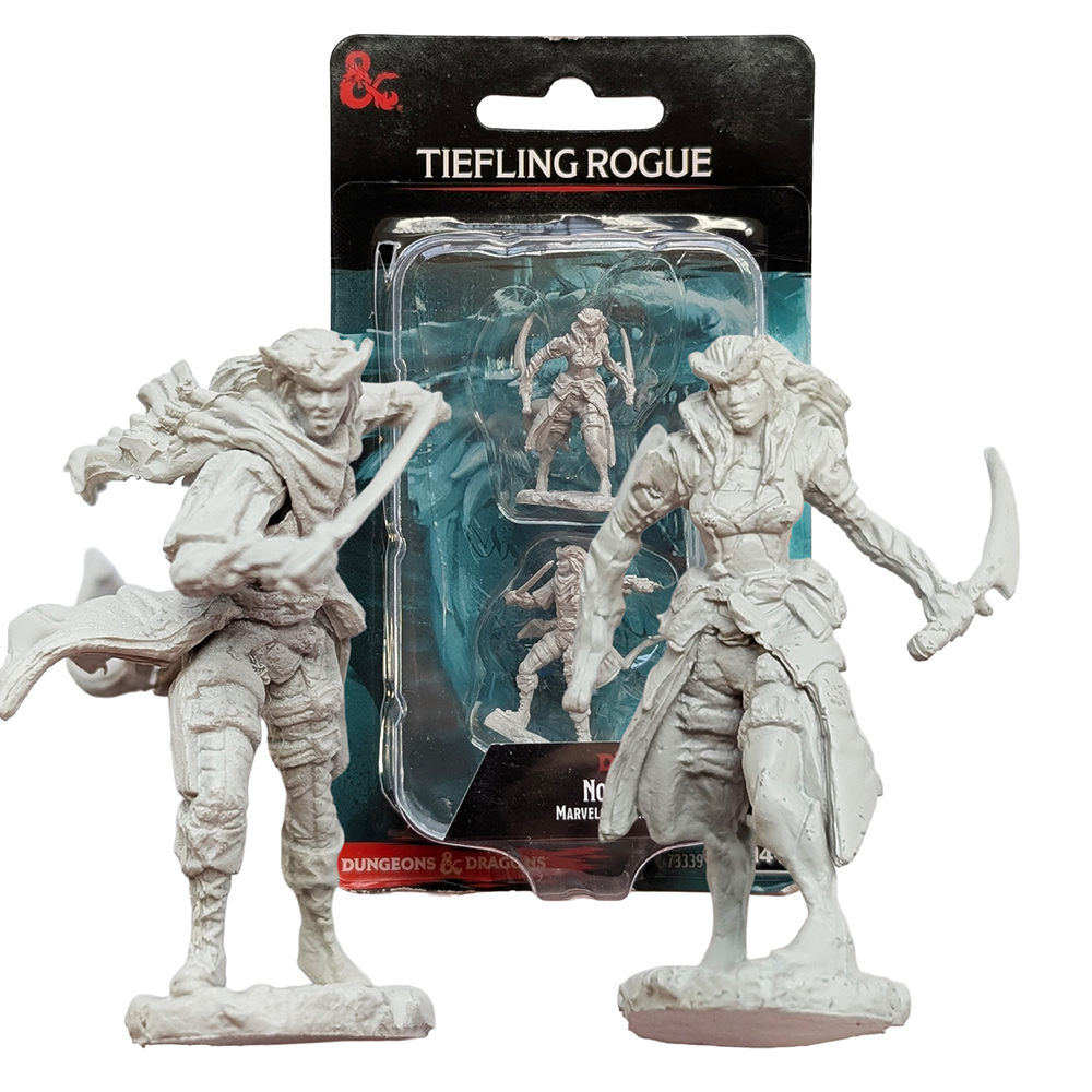 Tiefling FeMale Rogue - D&D Nolzur's Marvelous 1.5 inch Mini-Figure 2-Pack WizKids by Wizkids