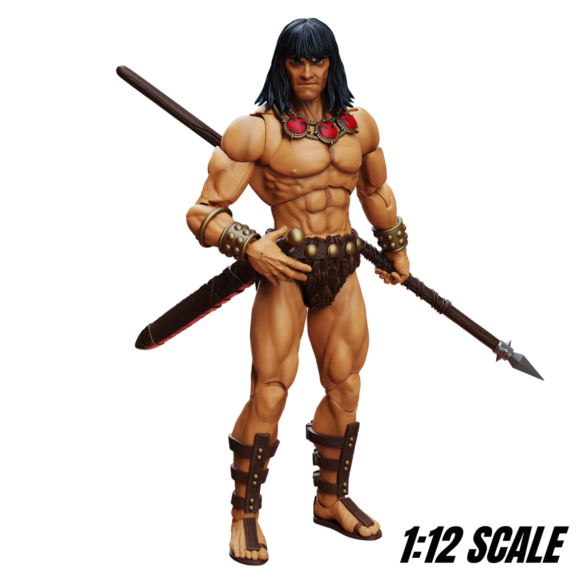 Conan Tower of the Elephant 2-Pack 6" Boss Fight Figure Epic HACKS showing Conan warrior figure by Boss Fight Studio