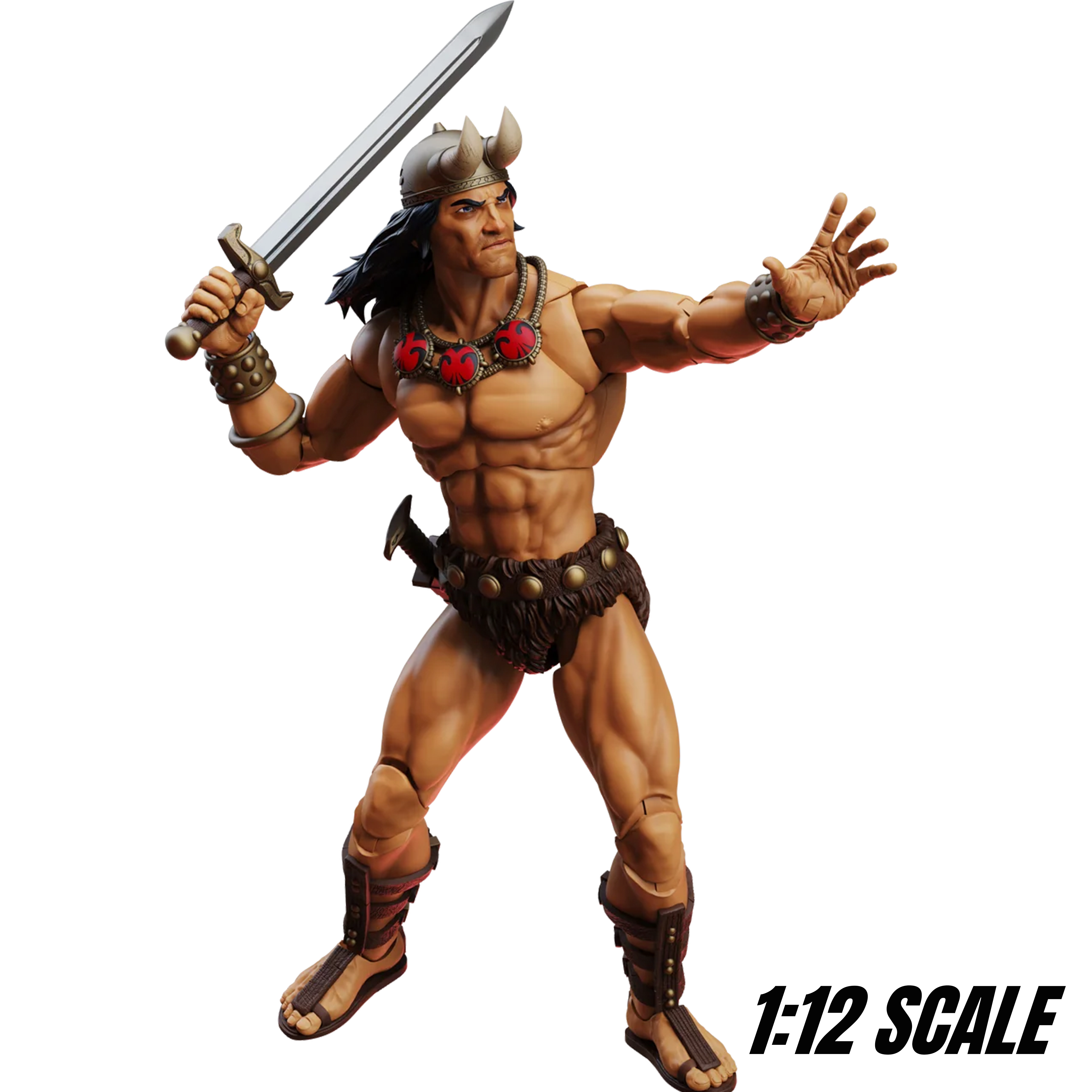 Conan Tower of the Elephant 2-Pack 6" Boss Fight Figure Epic HACKS by Boss Fight Studio, Conan figure with sword