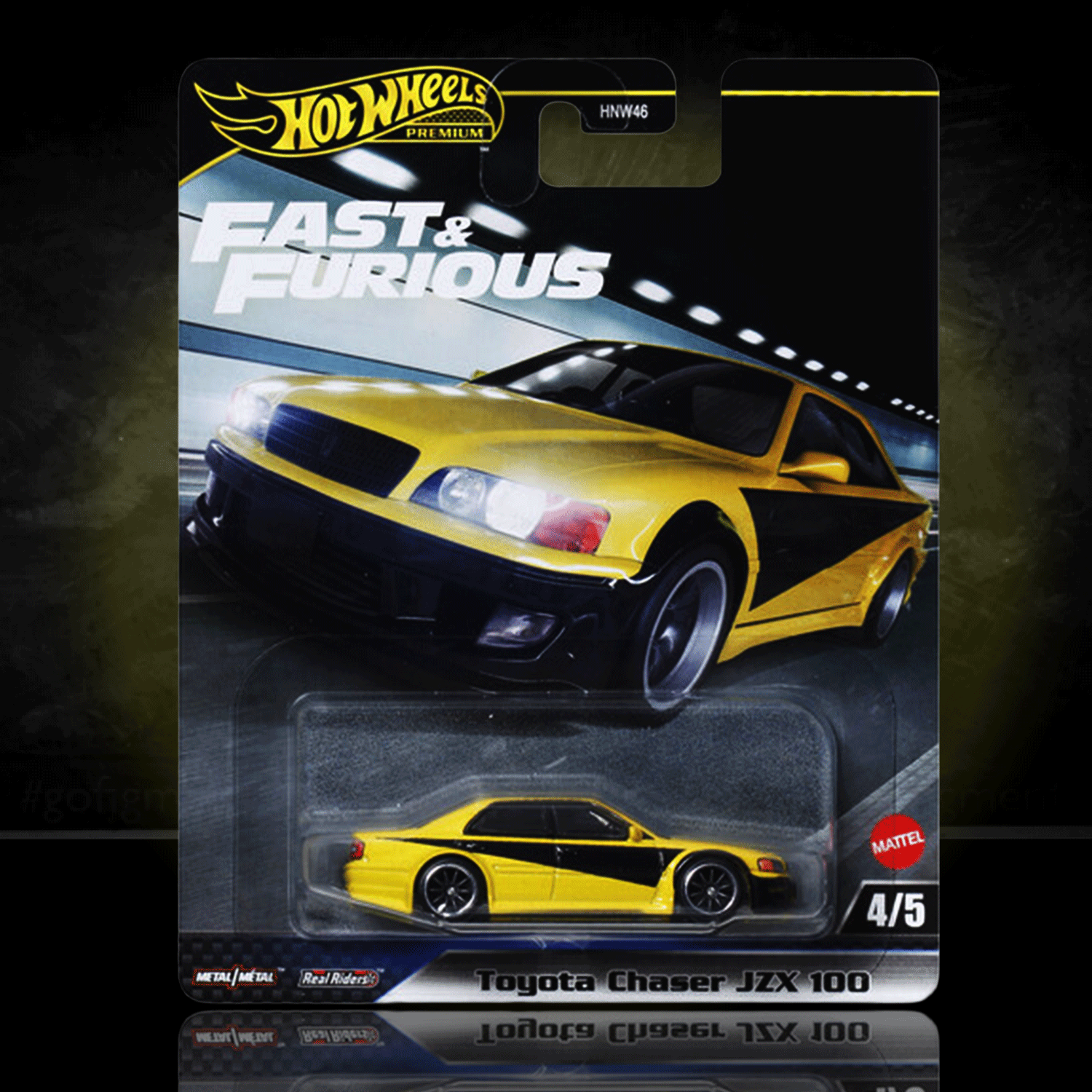 Hot Wheels Premium: Toyota Chaser JZX 100 Fast and Furious Diecast Car