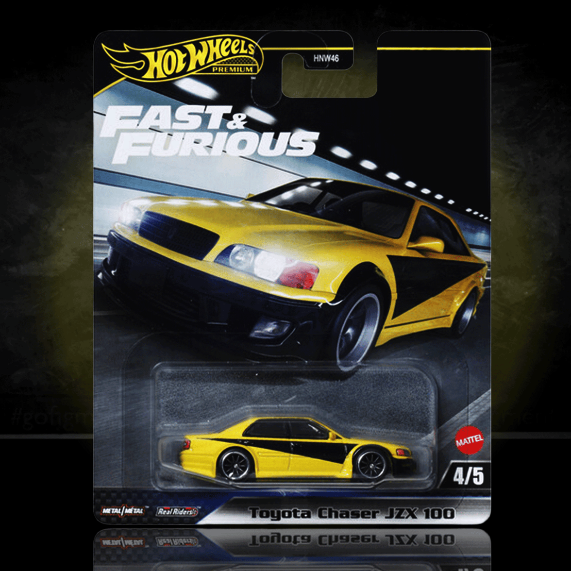 Hot Wheels Premium: Toyota Chaser JZX 100 Fast and Furious Diecast Car