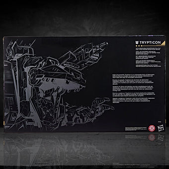 Hasbro Transformers Generations Selects Age of the Primes 18-inch G1 Trypticon collector's box art and details