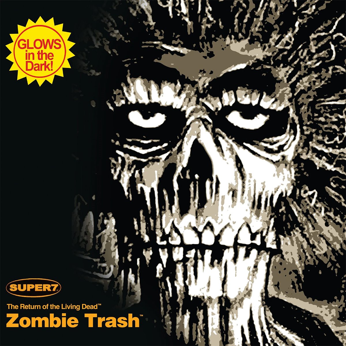 Return of the Living Dead Zombie Trash (Monster Glow in the Dark) 3 3/4-Inch ReAction Figure by Super7