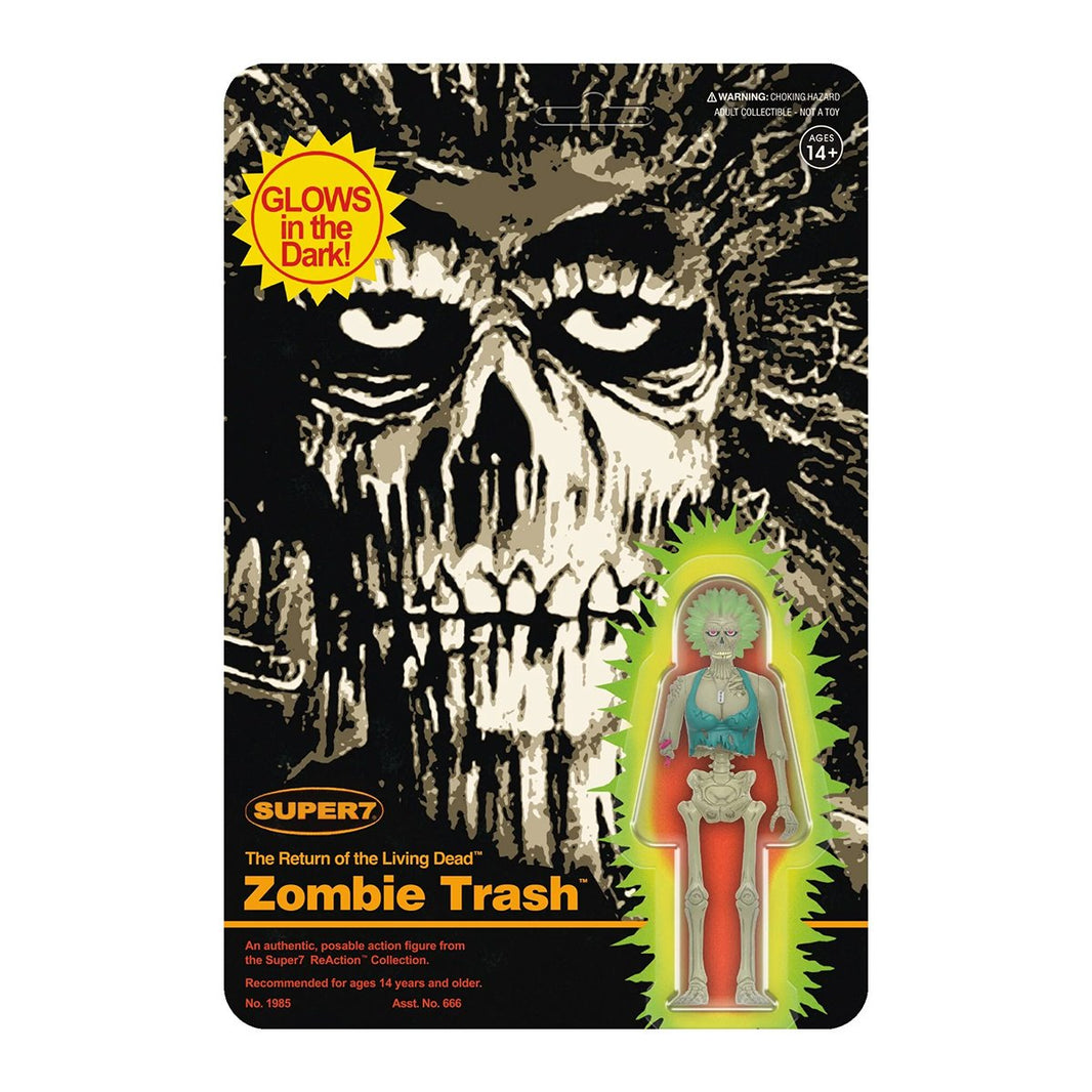 Super7 Return of the Living Dead Zombie Trash (Monster Glow in the Dark) 3 3/4-Inch ReAction Figure