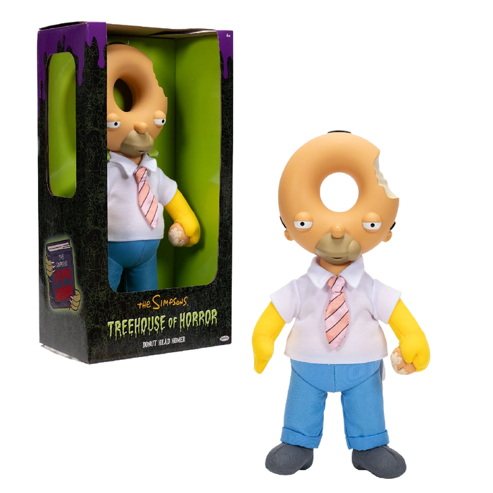 Donut Head Homer Treehouse of Horror 9" Plush Figure The Simpsons Jakks Pacific