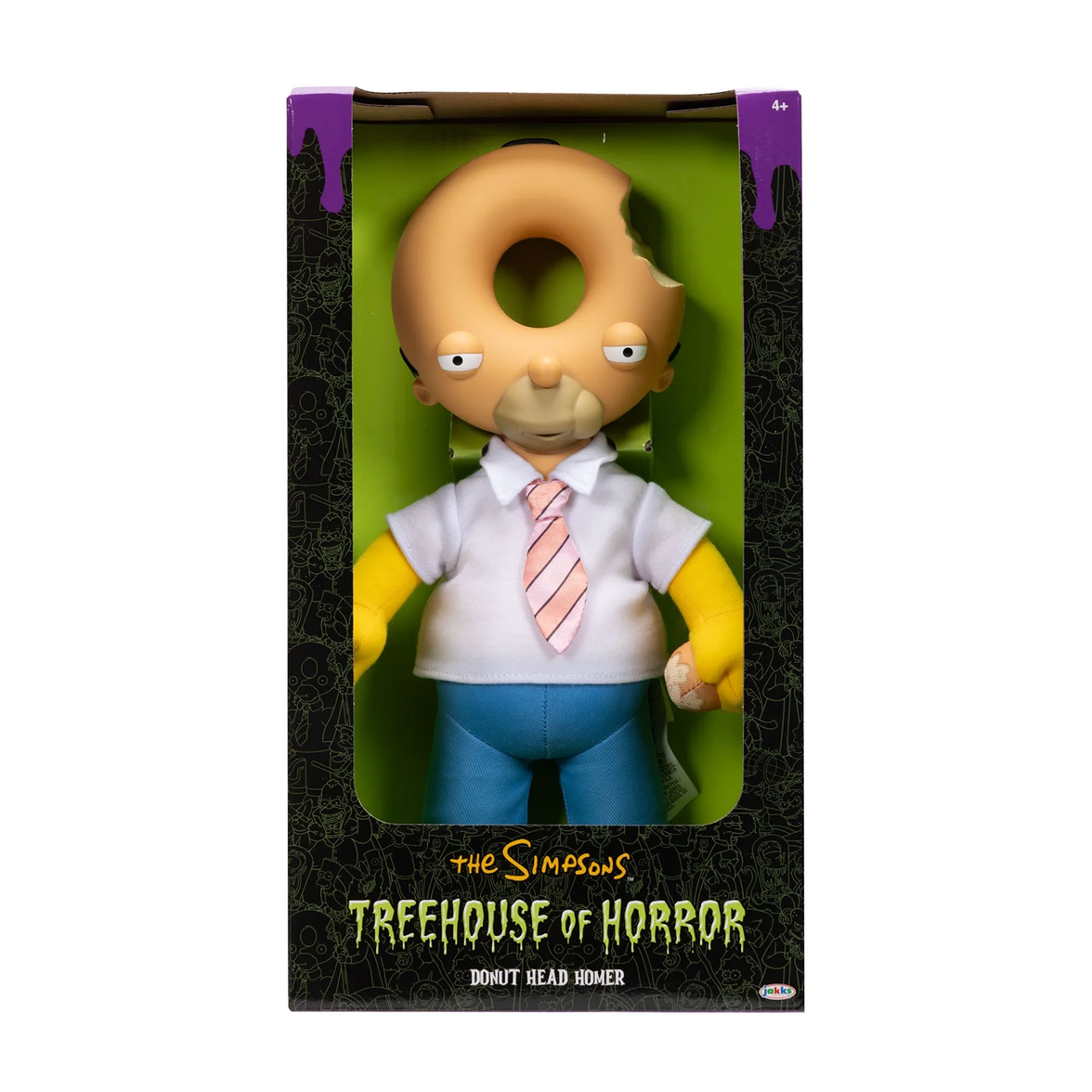 Donut Head Homer Treehouse of Horror 9" Plush Figure The Simpsons Jakks Pacific