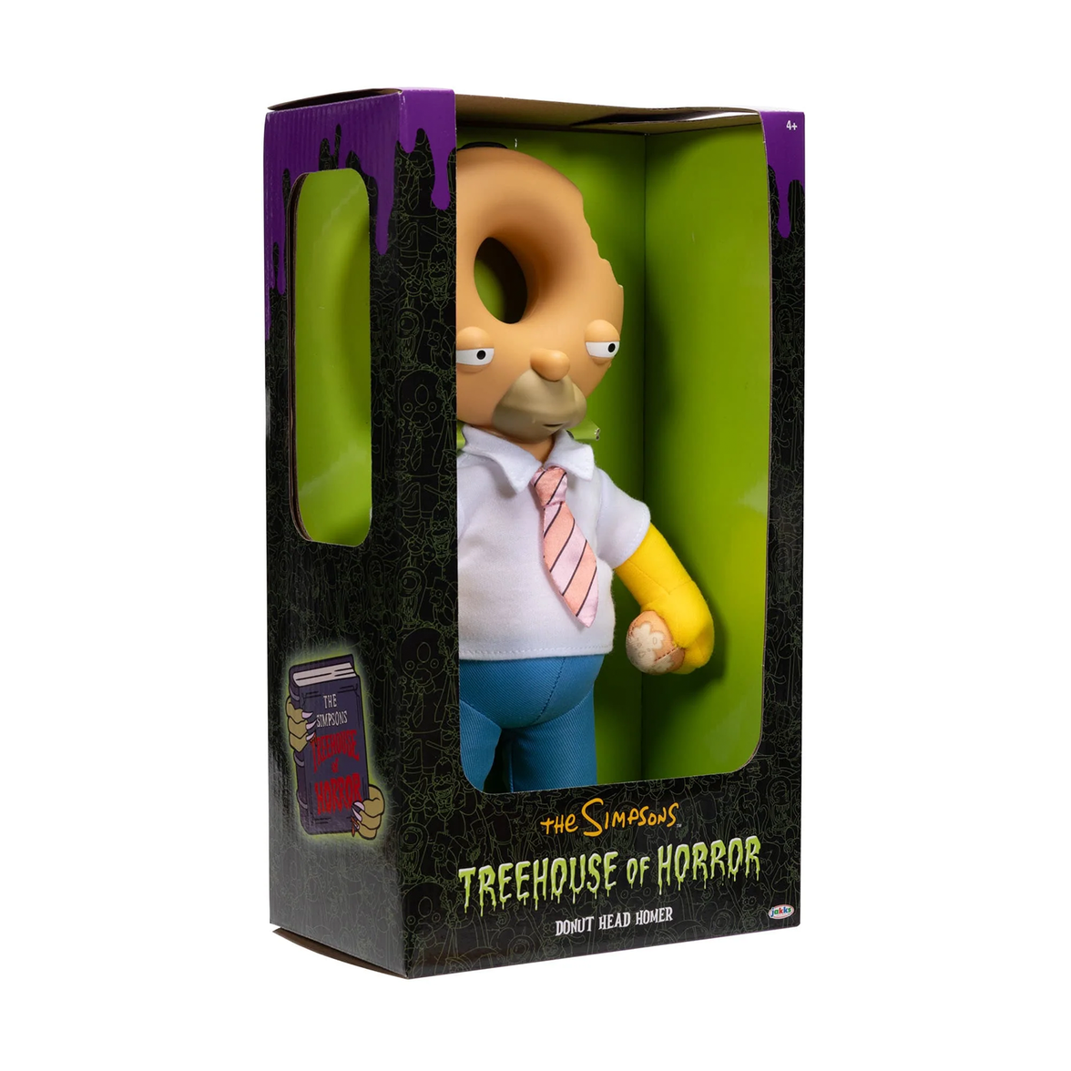 Donut Head Homer Treehouse of Horror 9" Plush Figure The Simpsons Jakks Pacific