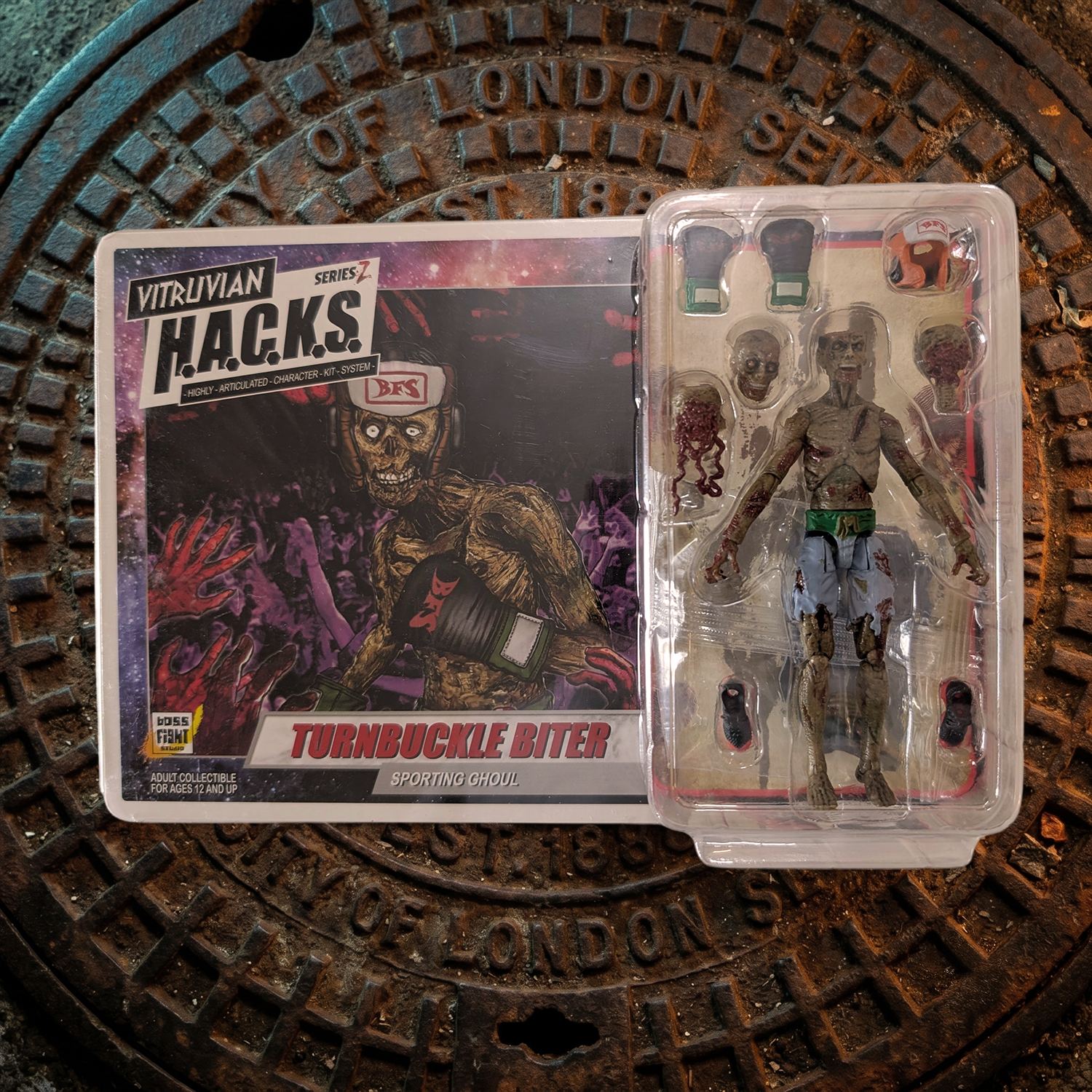 Vitruvian H.A.C.K.S. Zombie Land Complete Set Diorama and 10 Z-Series Action Figure Lot