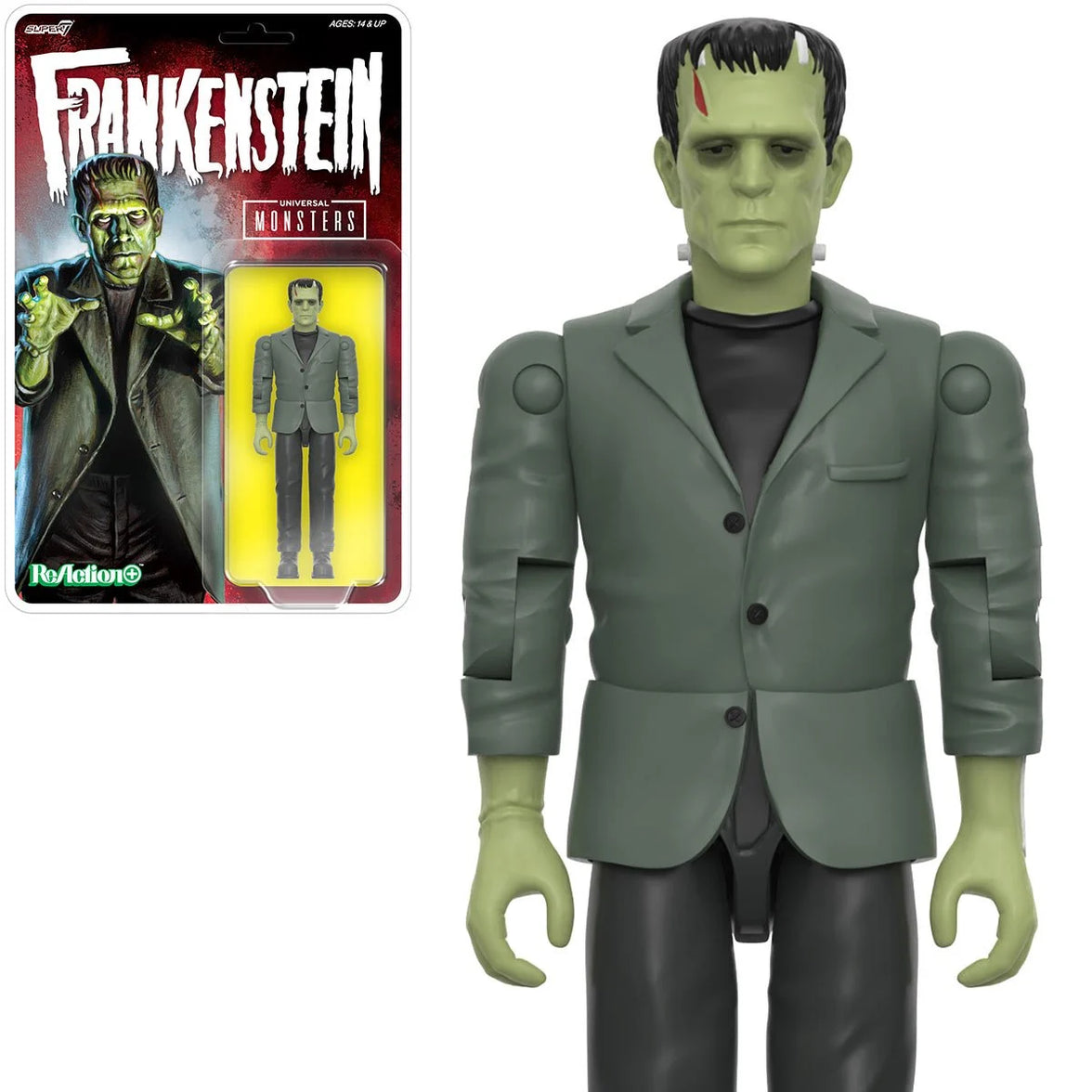 Frankenstein Universal Monsters Super7 ReAction+ 3.75-Inch Action Figure