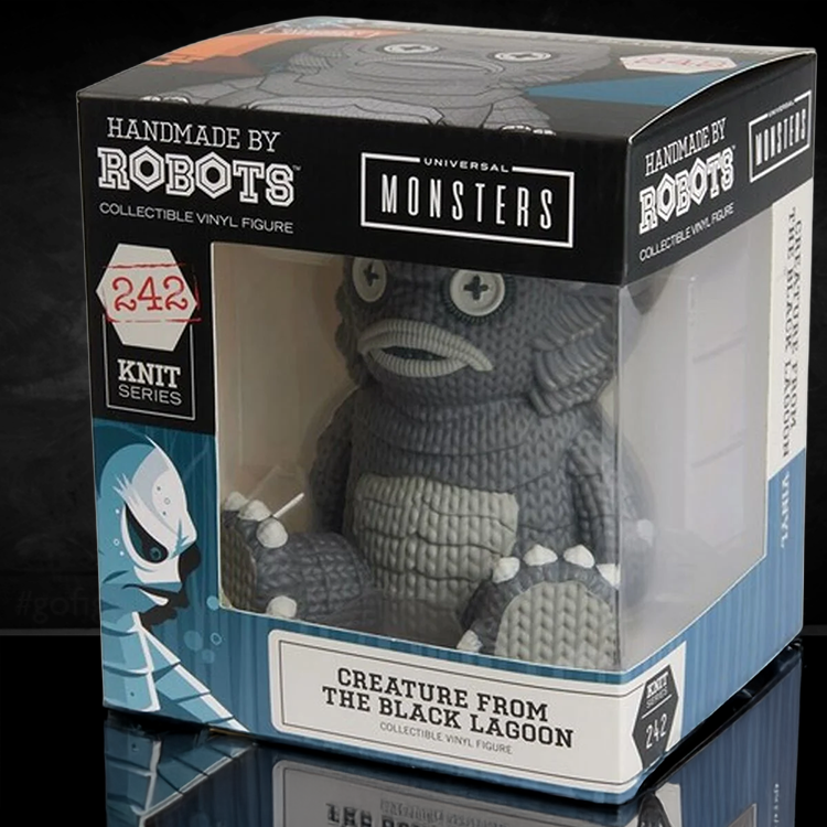 Universal Monsters Creature from the Black Lagoon #242 vinyl figure in knit style collectible by Handmade by Robots