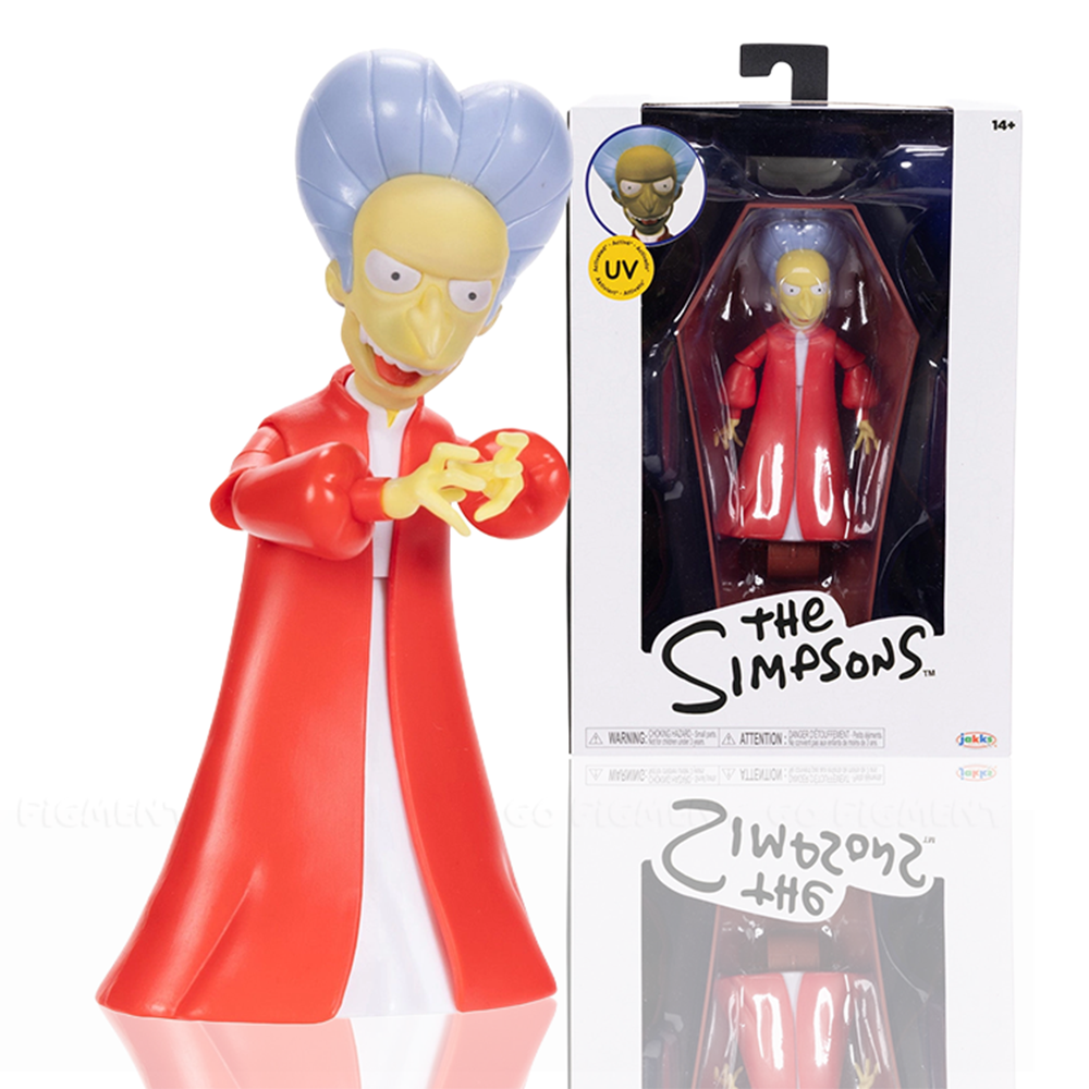 Vampire Mr. Burns Premium Action Figure The Simpsons 5" Coffin UV Jakks 1:12 collectible toy by Jakks Pacific