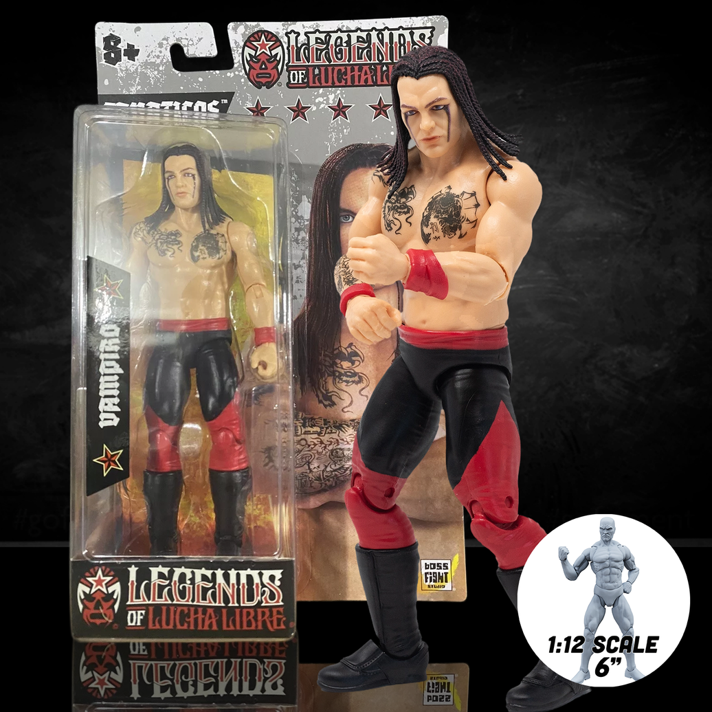Vampiro Legends of Lucha Libre Fanaticos 6" Action Figure – Classic 90s Era (1:12 Scale)