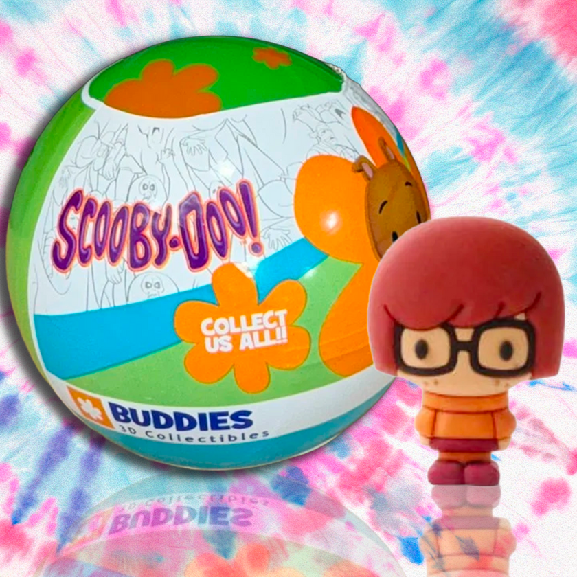 Scooby-Doo Buddies 3D Mini Figure with colorful Mystery Ball packaging by UCC collectible toy display