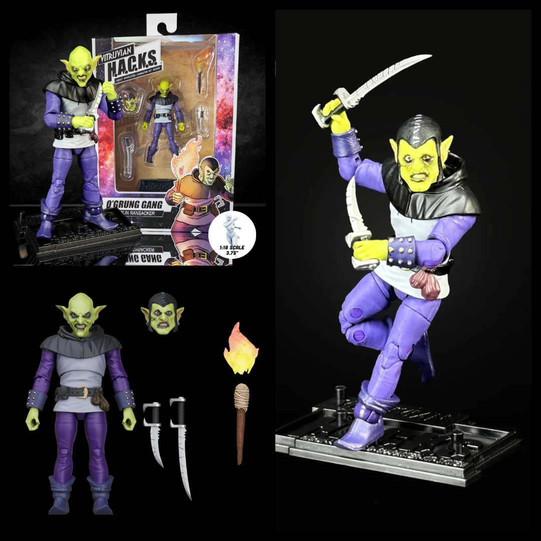Goblin Ransacker Vitruvian H.A.C.K.S. O'Grung Gang Action Figure Boss Fight