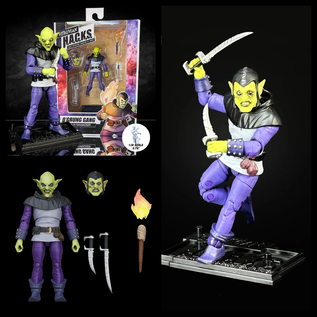 Goblin Ransacker Vitruvian H.A.C.K.S. O'Grung Gang Action Figure Boss Fight