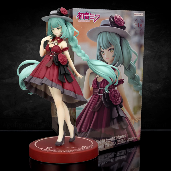 Vocaloid Hatsune Miku Outing Dress Red Color Version Trio-Try-iT Statue by FuRyu
