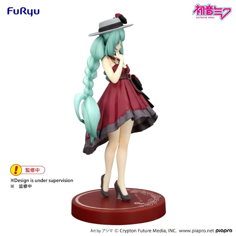 Vocaloid Hatsune Miku Outing Dress Red Color Version Trio-Try-iT Statue by FuRyu new in box Banpresto collectible figure