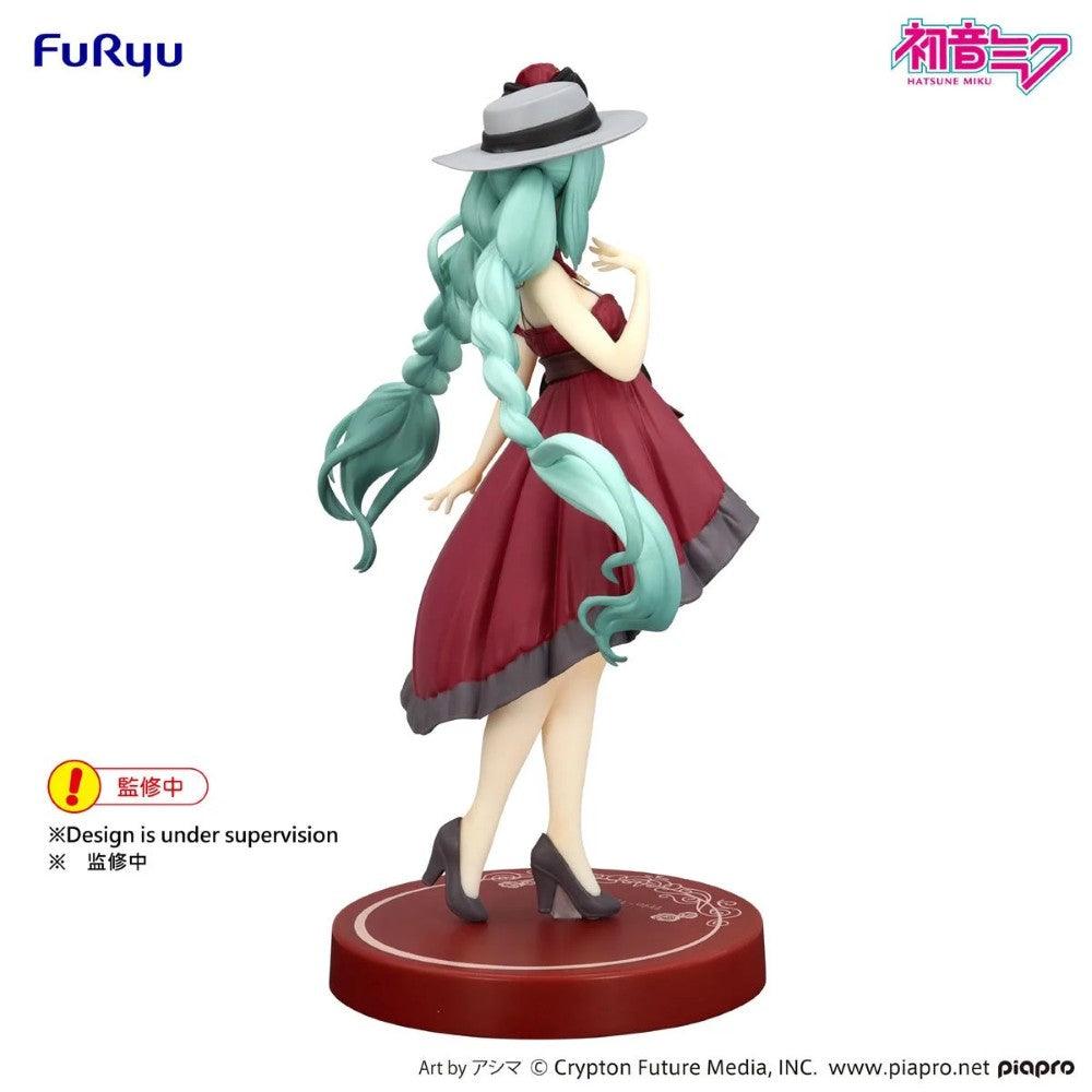 Vocaloid Hatsune Miku Outing Dress Red Color Version Trio-Try-iT Statue by FuRyu new in box collectible Banpresto figure