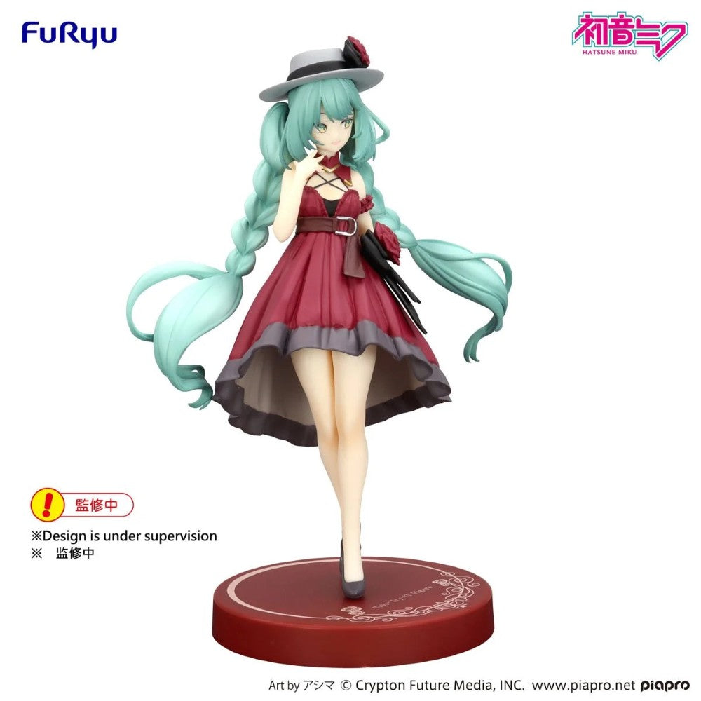 Vocaloid Hatsune Miku Outing Dress Red Color Version Trio-Try-iT Statue by FuRyu new in box Banpresto collectible figure