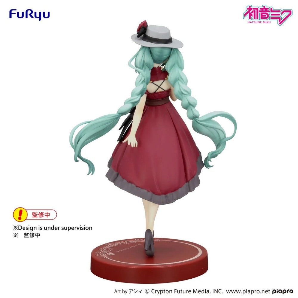 Vocaloid Hatsune Miku Outing Dress Red Color Version Trio-Try-iT Statue by FuRyu new in box Banpresto collectible figure
