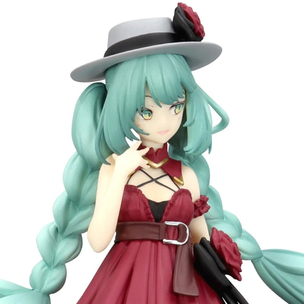 Vocaloid Hatsune Miku Outing Dress Red Color Version Trio-Try-iT Statue by FuRyu new in box Banpresto collectible figure