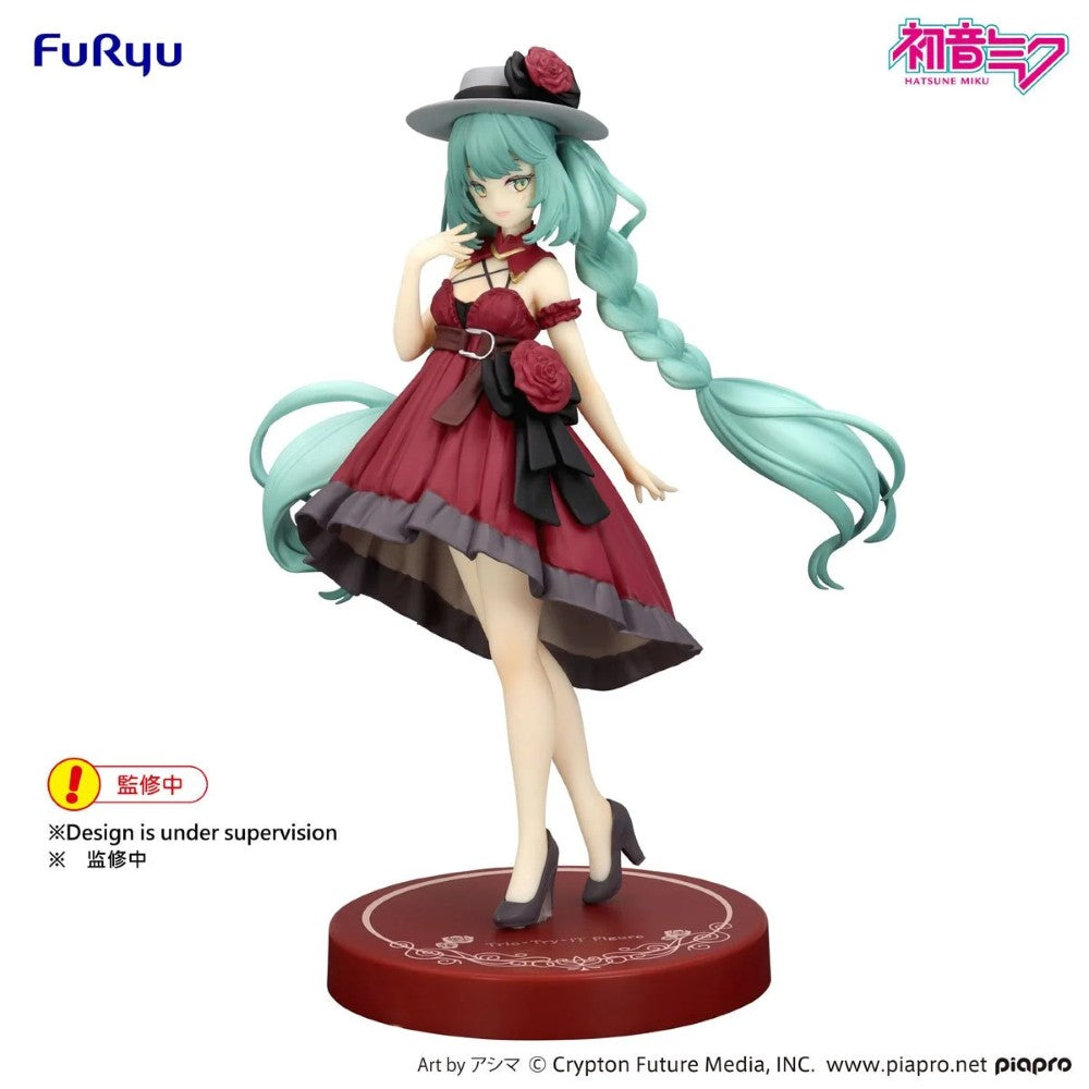 Vocaloid Hatsune Miku Outing Dress Red Color Version Trio-Try-iT Statue by FuRyu new in box collectible Banpresto figure