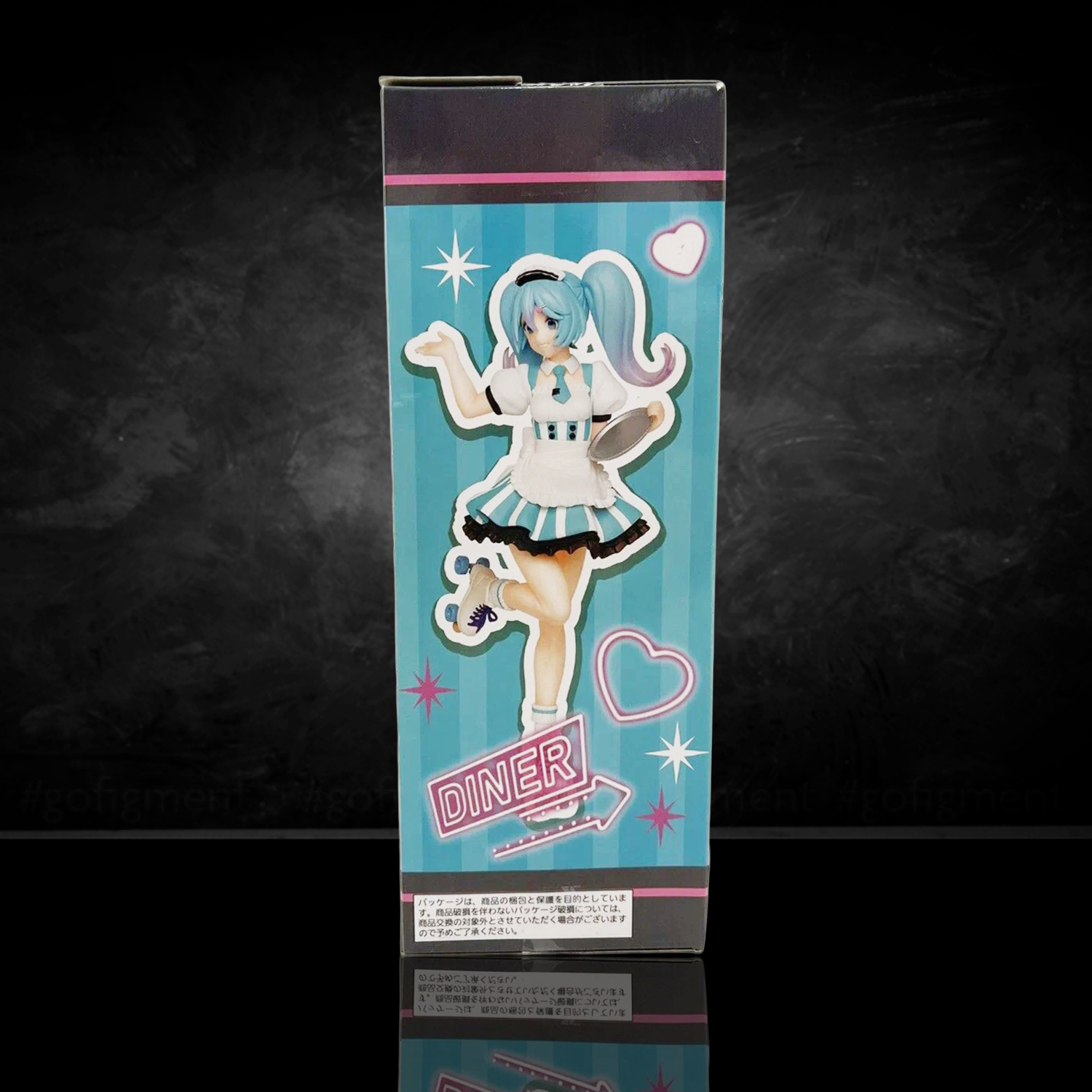 Taito Hatsune Miku Costumes Cafe Maid Version 7.1 Premium Figure - Authentic Limited Edition by Banpresto in box with diner design