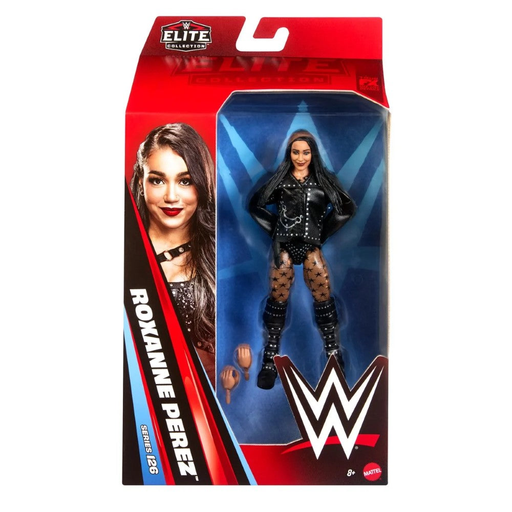 Roxanne Perez WWE Elite Collection action figure in red and black packaging