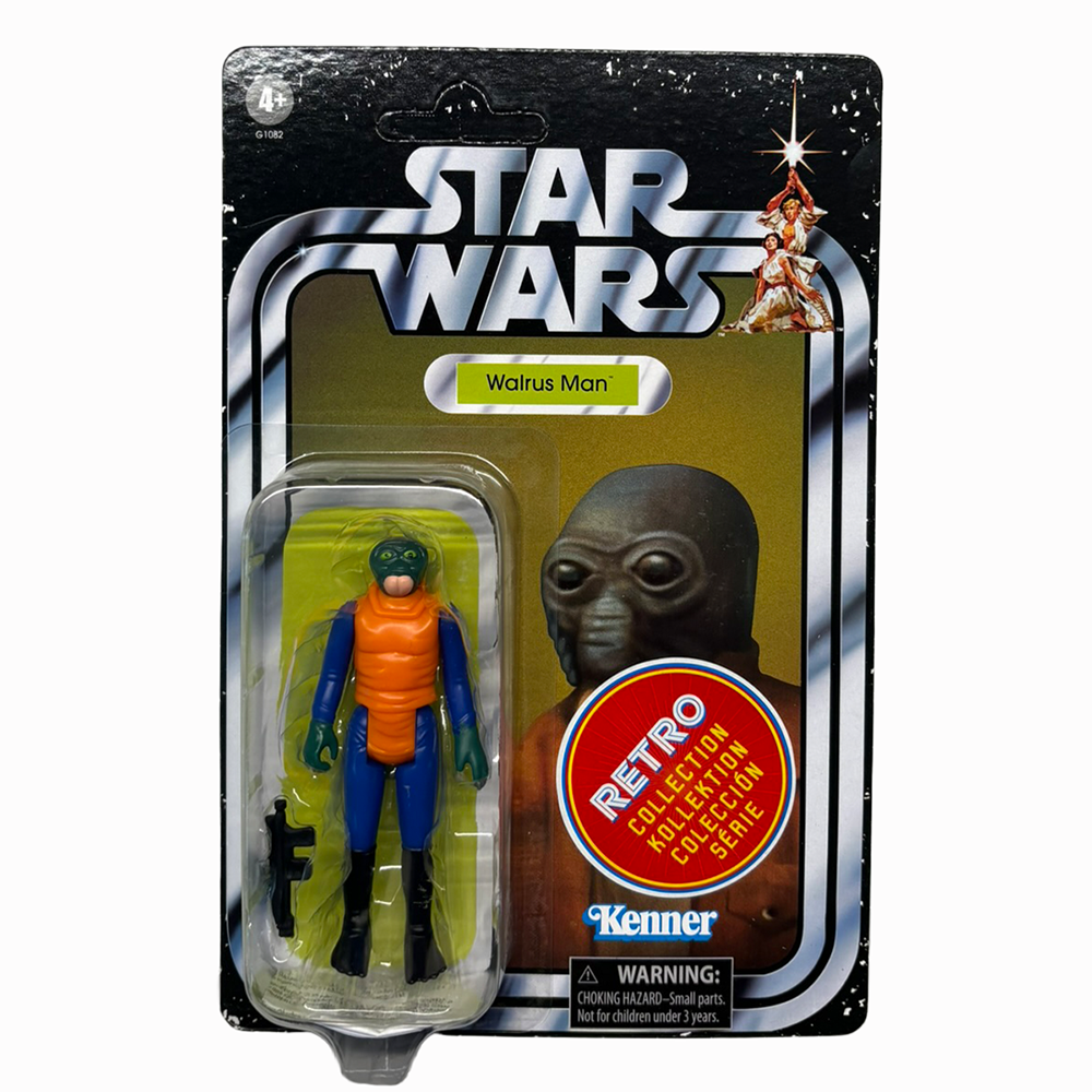 Walrus Man Star Wars Retro Collection Action Figure by Hasbro with Blaster 3.75 in