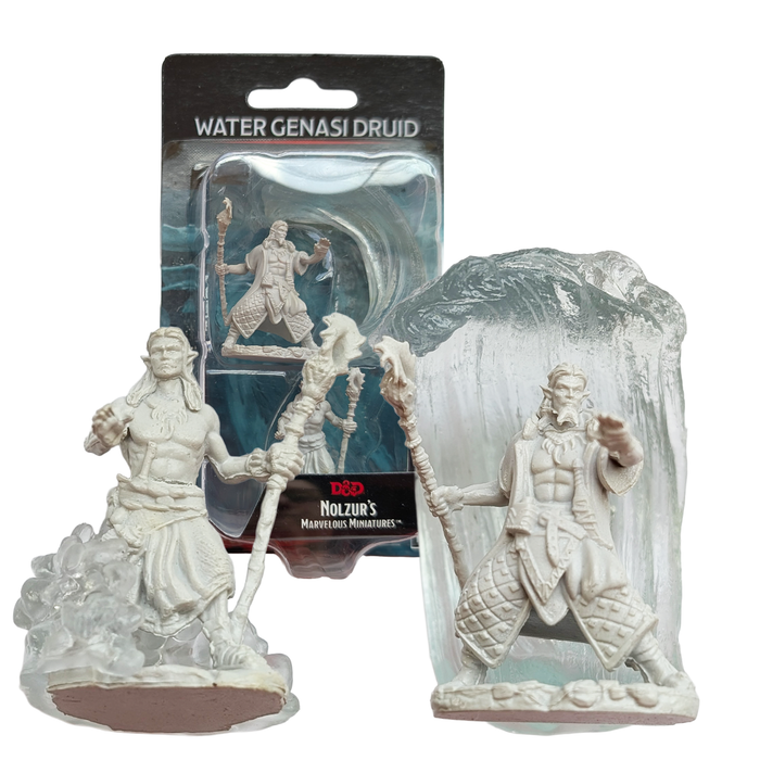 Water Genasi Male Druid - D&D Nolzur's Marvelous 1.5 inch Mini-Figure 2-Pack WizKids by Wizkids