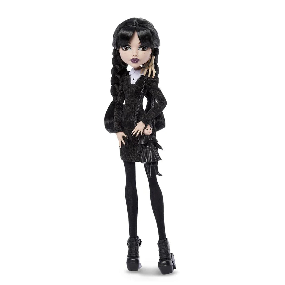 Monster High Wednesday Addams Fashion Doll - Season 2 Edition by Mattel in black dress with braided hair