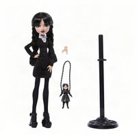 Monster High Wednesday Addams Fashion Doll - Season 2 Edition by Mattel with accessories and display stand