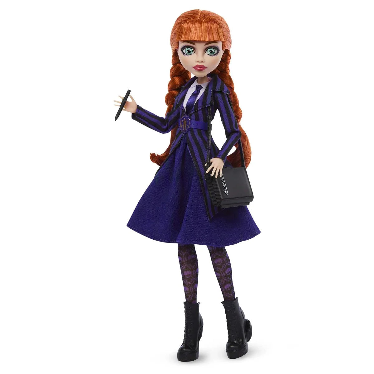 Monster High Wednesday Series Agnes DeMille Fashion Doll by Mattel in purple outfit