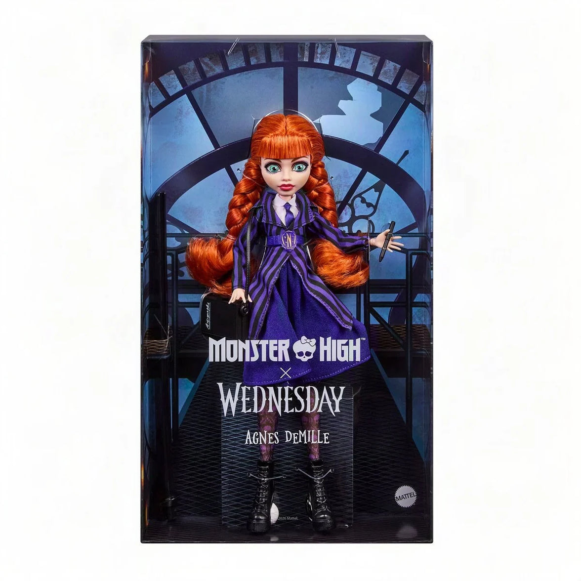 Monster High Wednesday Series Agnes DeMille Fashion Doll by Mattel in box