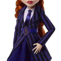 Monster High Wednesday Series Agnes DeMille Fashion Doll by Mattel in a purple striped outfit
