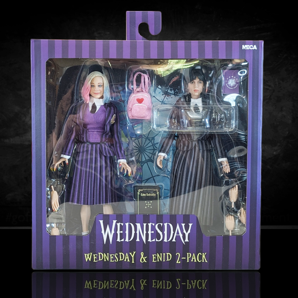 Wednesday and Enid 8-Inch Clothed Action Figure 2-Pack