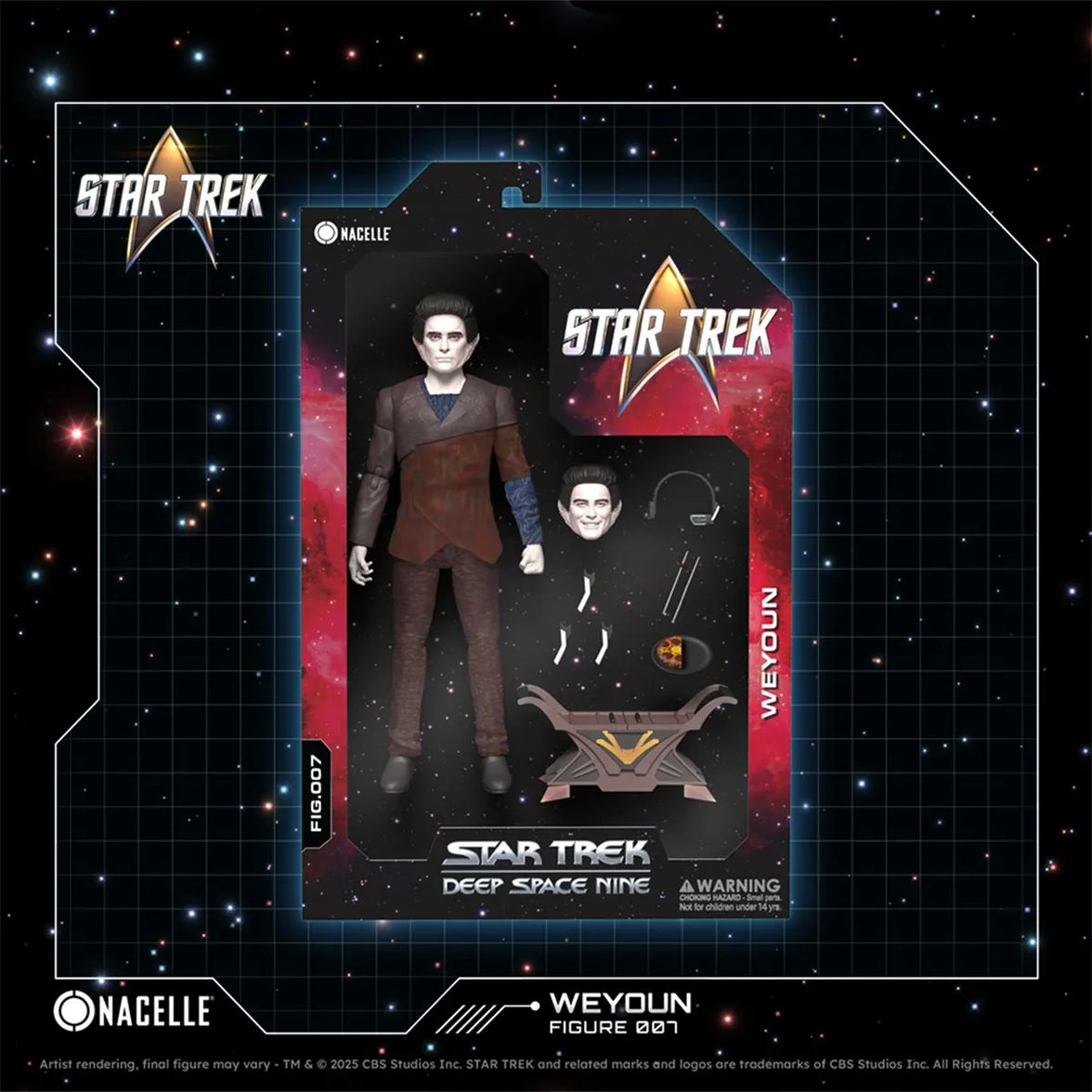 Image of Weyoun 7" Star Trek: Deep Space Nine Nacelle Premium Action Figure Collectible