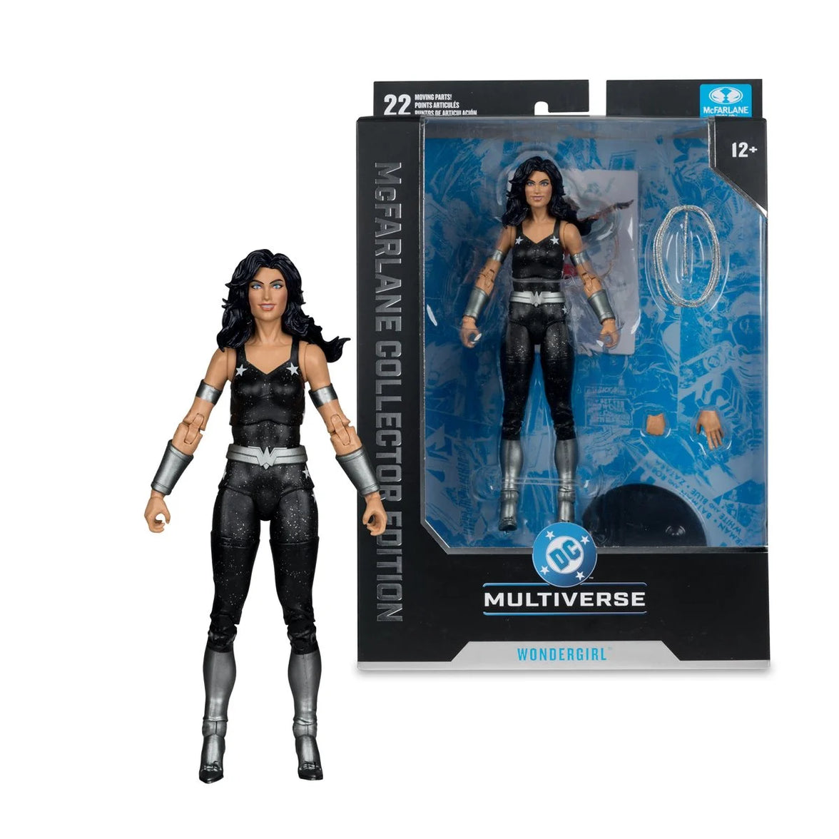 Wonder Girl Black Suit Chase Variant DC Multiverse Action Figure 7 Inches by McFarlane Toys