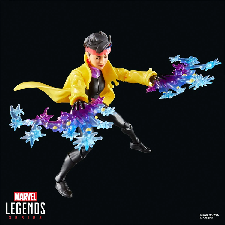 Hasbro Marvel Legends Jubilee 6-inch action figure with plasmoid power effects from X-Men '97 series