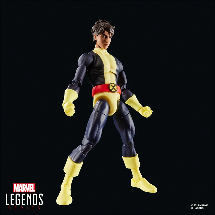 Hasbro Marvel Legends 6-inch Sunspot action figure in black and yellow costume from X-Men 97 series