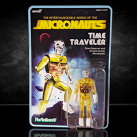 Time Traveler Micronauts Translucent YELLOW Super7 ReAction+ Action Figure