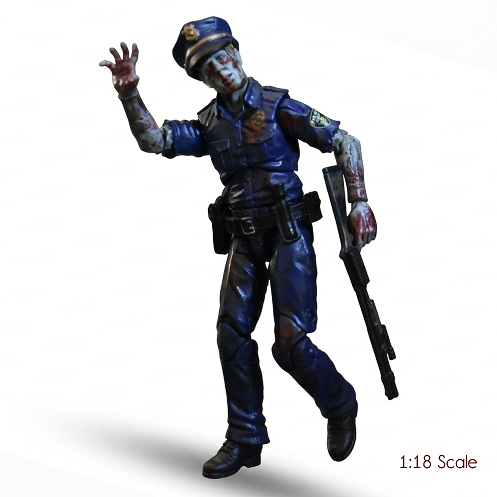 Officer Zed Police Zombie Vitruvian HACKS Series 1 Action Figure 1:18 Scale by Boss Fight Studio Llc