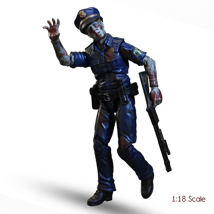 Officer Zed Police Zombie Vitruvian HACKS Series 1 Action Figure 1:18 Scale by Boss Fight Studio Llc