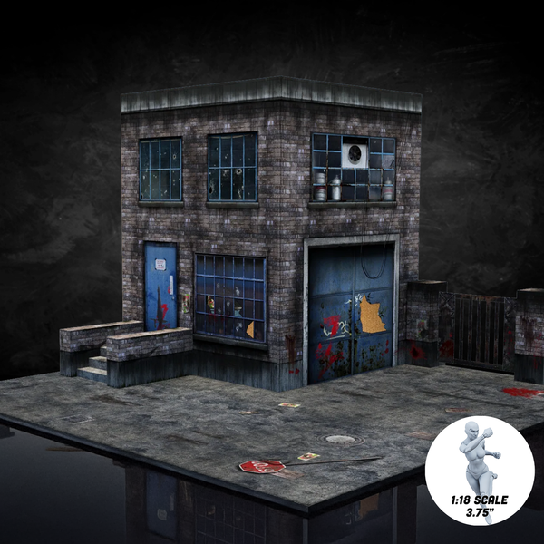 Vitruvian H.A.C.K.S. Series Z Extreme Sets Diorama 1/18 Scale Street Diorama - Ultimate Zombie Pop