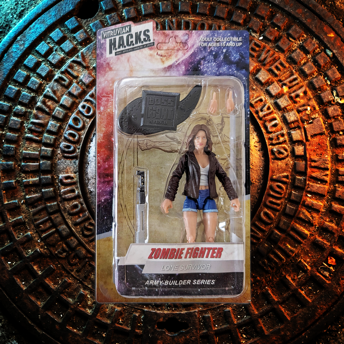 Vitruvian H.A.C.K.S. Zombie Land Complete Set Diorama and 10 Z-Series Action Figure Lot