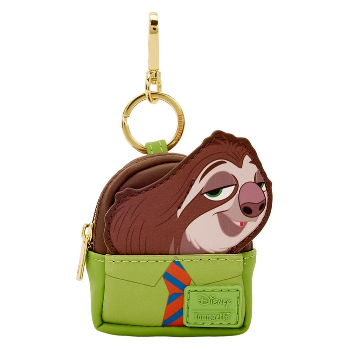 Mini-Loungefly Disney Zootopia Cosplay U-PICK Bag Charm Key Chains featuring sloth Flash design new in box by Loungefly