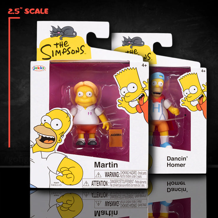 Martin and Dancing Homer COMBO Wave 3 Action Figure The Simpsons 2.5in Scale image 0