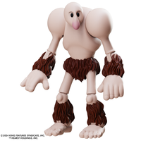 Boss Fight Studio Llc The Goon Popeye Classics figure with oversized forearms and furry brown wrist and ankle bands on white background