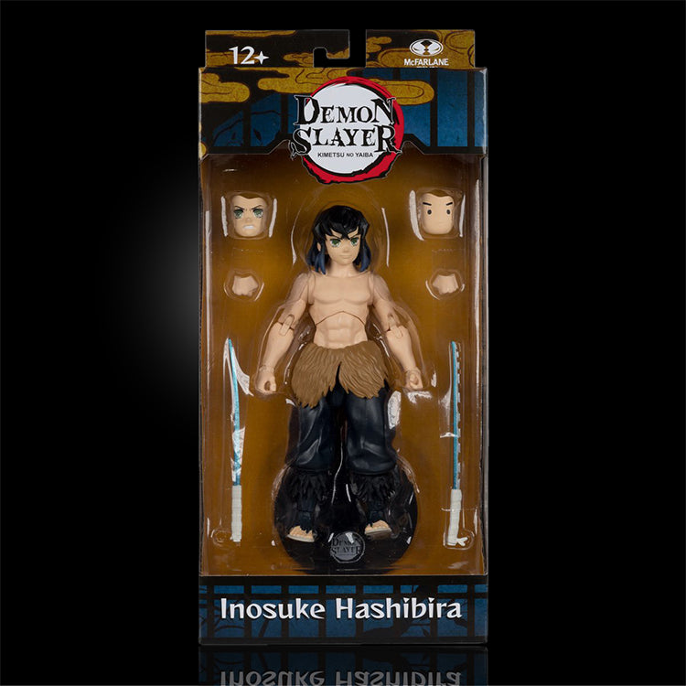 Demon Slayer Hashibira Inosuke Unmasked Season 2 7-Inch Scale Action Figure image 1